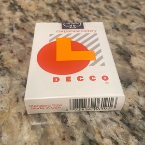 Vintage California Lottery Decco Playing cards
